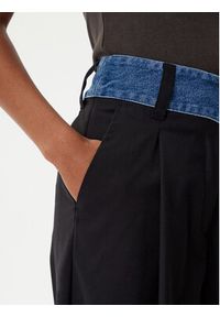 Desigual Spodnie materiałowe Denimwaist 25WWPW03 Czarny Wide Leg. Kolor: czarny. Materiał: syntetyk