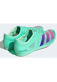 Adidas - Buty adidas kolce Distancestar M GV9078 zielone. Kolor: zielony. Materiał: materiał, syntetyk. Szerokość cholewki: normalna. Sport: fitness