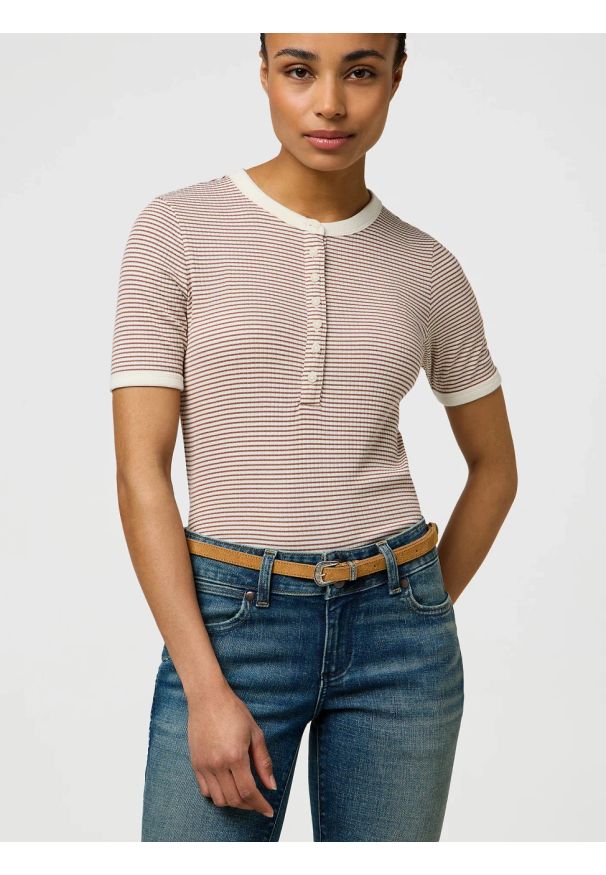 Wrangler - DAMSKI PASEK WRANGLER THIN WESTERN BELT CAMEL 112372414