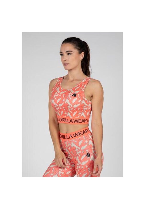 GORILLA WEAR - Osseo Crop Top - Różowy. Kolor: różowy. Sport: fitness