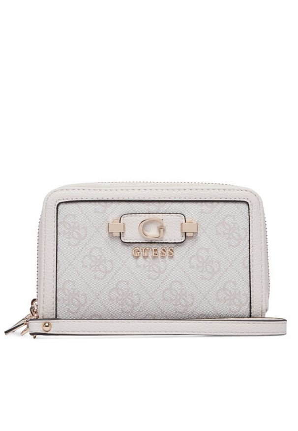 Guess Portfel Lindsey Slg SWSG97 49164 Beżowy jasny. Kolor: beżowy. Materiał: skóra