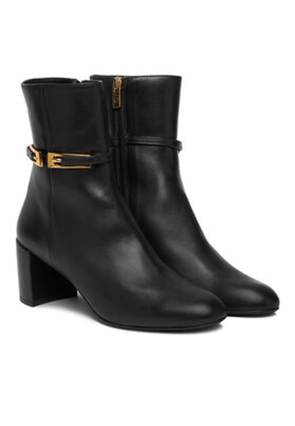 AGL Botki D140625PASOFTY0000 Czarny. Kolor: czarny. Materiał: skóra