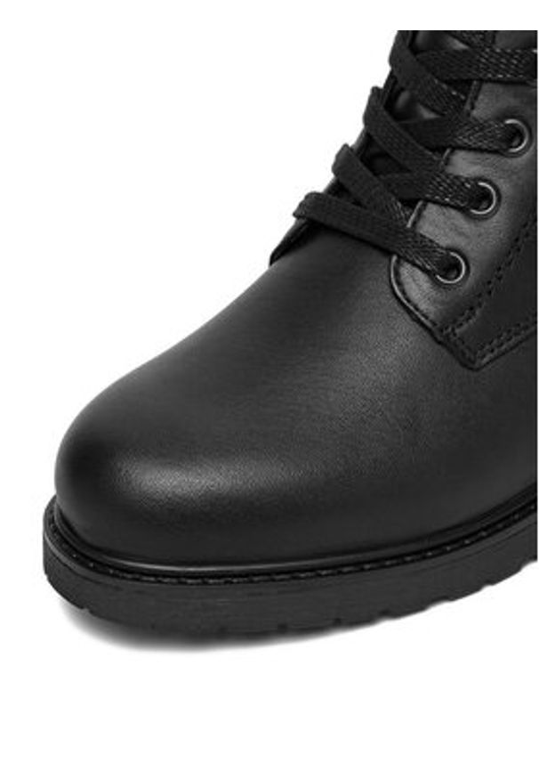 Remonte Trzewiki D1A70-01 Czarny. Kolor: czarny. Materiał: skóra