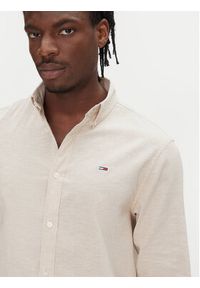 Tommy Jeans Koszula DM0DM20875 Beżowy Regular Fit. Kolor: beżowy. Materiał: bawełna #3