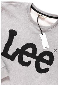 Lee - BLUZA MĘSKA LEE LOGO SWS GREY MELE L81QUB37. Wzór: nadruk. Styl: klasyczny #3