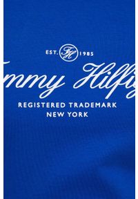 TOMMY HILFIGER - Tommy Hilfiger longsleeve bawełniany kolor granatowy. Kolor: niebieski. Materiał: bawełna. Długość rękawa: długi rękaw #5