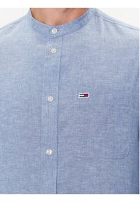 Tommy Jeans Koszula Mao DM0DM18964 Niebieski Regular Fit. Kolor: niebieski. Materiał: bawełna