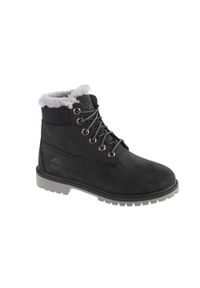 Trapery chłopięce, Timberland Premium 6 IN WP Shearling Boot Jr. Kolor: wielokolorowy, czarny, szary. Materiał: guma, skóra, syntetyk, materiał, tkanina