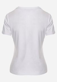 Renee - Biały T-shirt z Bawełny z Okrągłym Dekoltem Nedima. Okazja: na co dzień. Kolor: biały. Materiał: bawełna. Styl: klasyczny, casual #5