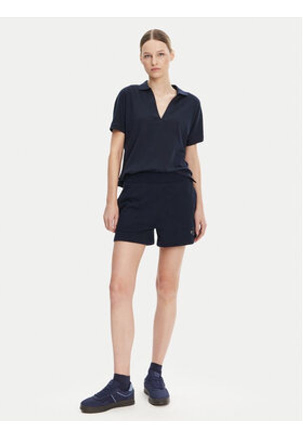 TOMMY HILFIGER - Tommy Hilfiger Szorty sportowe WW0WW45518 Granatowy Regular Fit. Kolor: niebieski. Materiał: bawełna