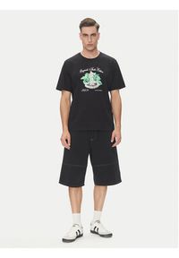 Jack & Jones - Jack&Jones Szorty materiałowe Owen 12278222 Czarny Baggy Fit. Kolor: czarny. Materiał: bawełna