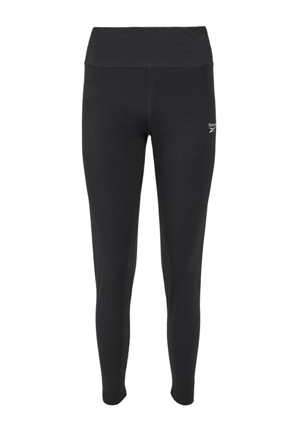 Reebok Legginsy 100037549 Czarny Slim Fit. Kolor: czarny. Materiał: bawełna