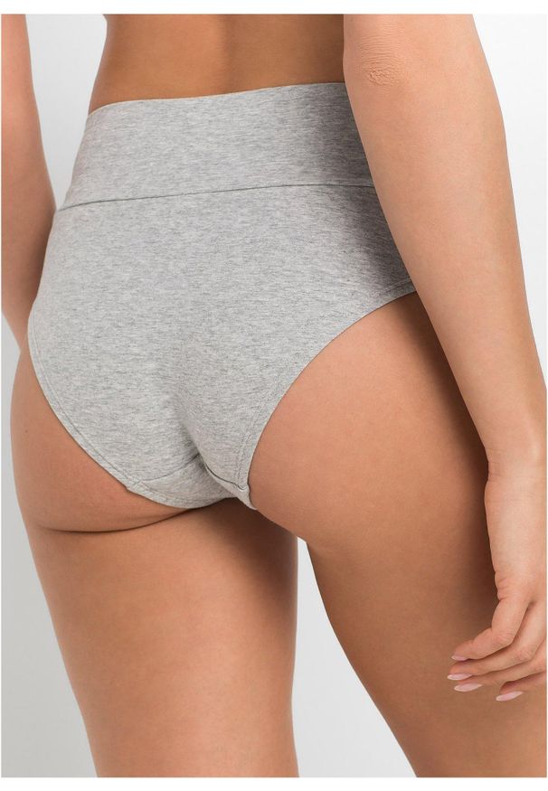 bonprix - Figi ciążowe z bawełny organicznej (3 pary). Kolekcja: moda ciążowa. Kolor: czarny. Materiał: bawełna