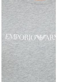 Emporio Armani Underwear t-shirt damski kolor szary. Kolor: szary. Materiał: bawełna. Długość rękawa: krótki rękaw. Długość: krótkie. Wzór: nadruk #3