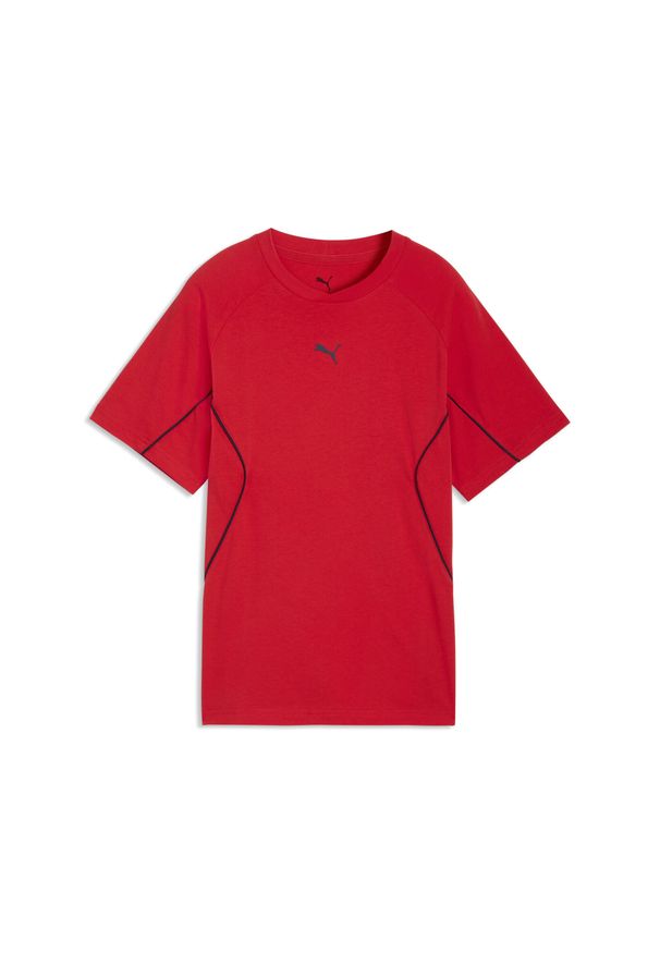 Puma - Młodzieżowa koszulka PUMA Sport o luźnym kroju PUMA. Kolor: czerwony. Sport: joga i pilates