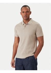 JOOP! Polo Jorge 30101934 Beżowy Slim Fit. Typ kołnierza: polo. Kolor: beżowy. Materiał: bawełna #1