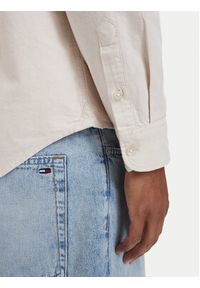 Tommy Jeans Koszula DM0DM21298 Beżowy jasny Regular Fit. Kolor: beżowy. Materiał: bawełna #5