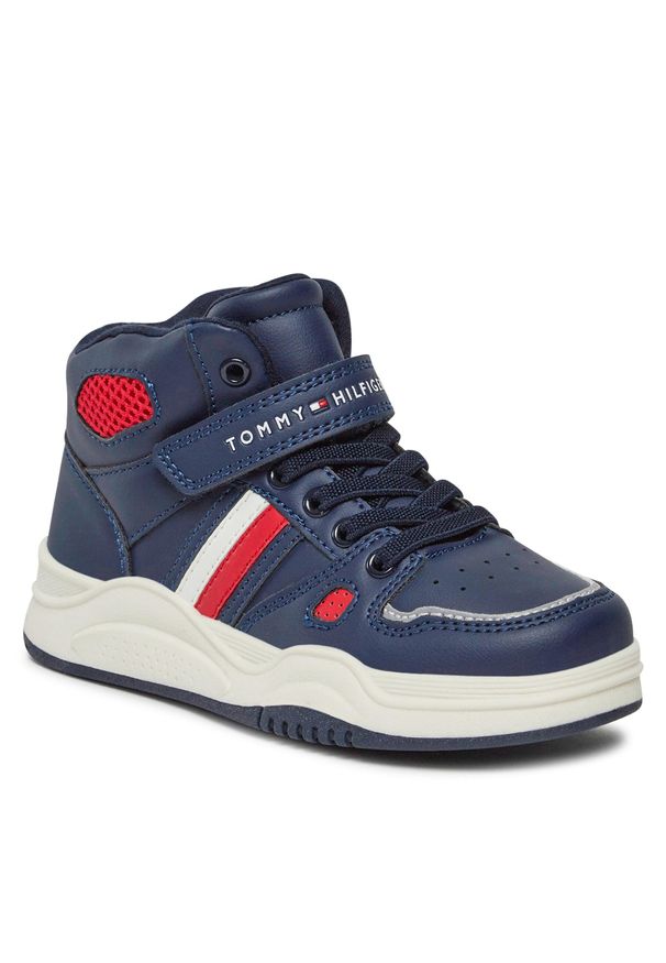 TOMMY HILFIGER - Sneakersy Tommy Hilfiger T3B9-33107-1355800 S Blue 800. Kolor: niebieski