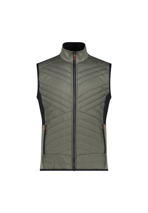 Kurtka puchowa bez rękawów CMP. Kolor: zielony. Materiał: puch. Długość rękawa: bez rękawów. Sport: turystyka piesza, wspinaczka