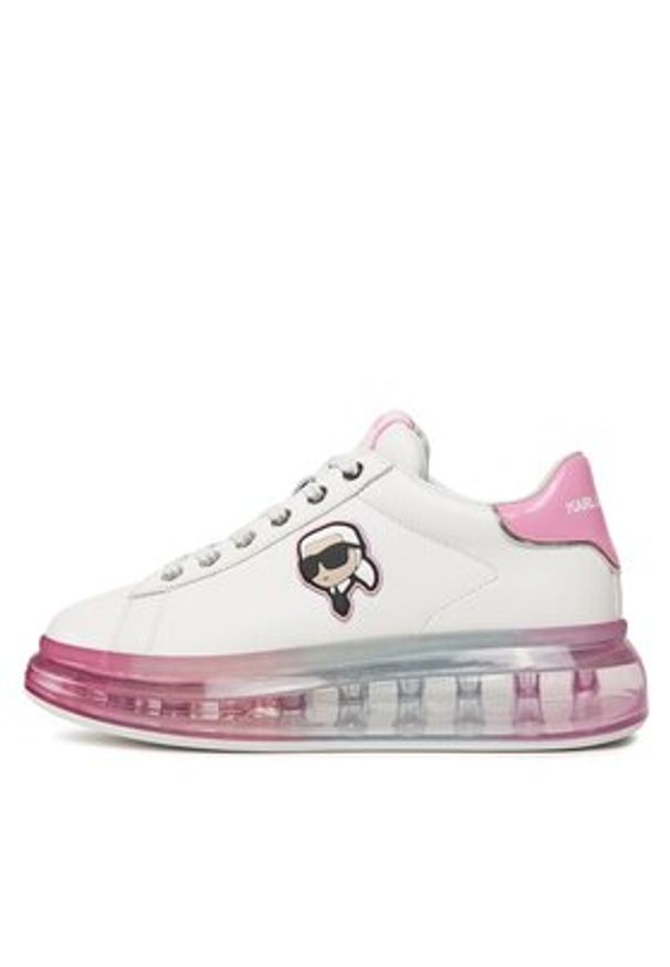 Karl Lagerfeld - KARL LAGERFELD Sneakersy KL62630N Biały. Kolor: biały. Materiał: skóra
