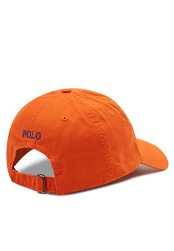 Polo Ralph Lauren Czapka z daszkiem Classic Sport Cap 710667709014 Pomarańczowy. Kolor: pomarańczowy. Materiał: materiał. Styl: sportowy
