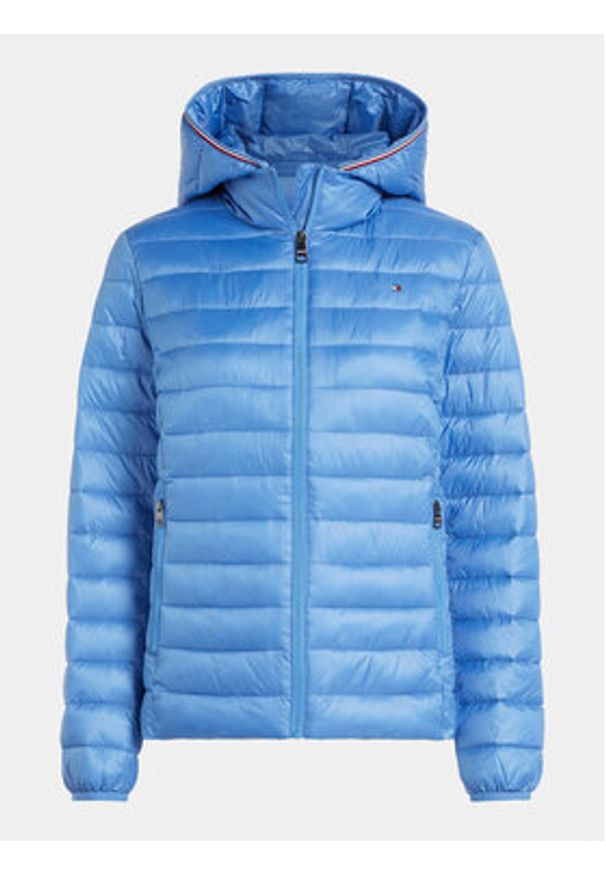 TOMMY HILFIGER - Tommy Hilfiger Kurtka przejściowa WW0WW38927 Niebieski Regular Fit. Kolor: niebieski. Materiał: syntetyk