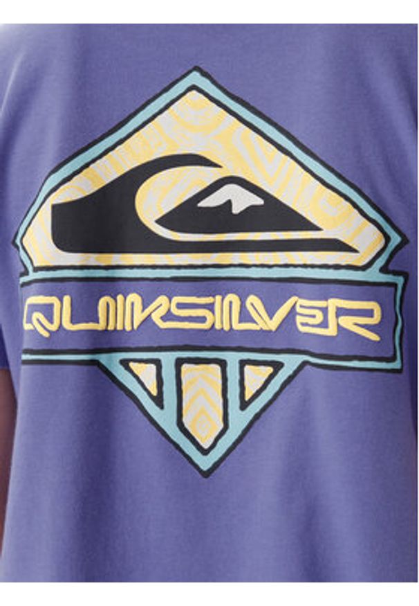 Quiksilver T-Shirt EQWZT03181 Fioletowy. Kolor: fioletowy. Materiał: bawełna