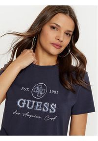 Guess T-Shirt V5RI05 J1314 Granatowy Regular Fit. Kolor: niebieski. Materiał: bawełna #4