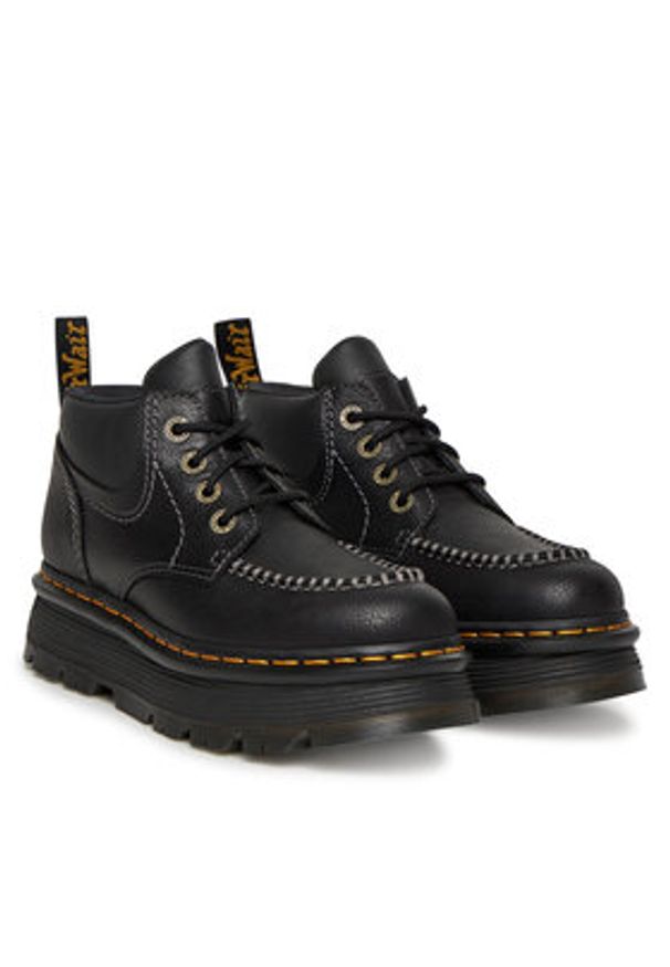 Dr. Martens Trapery Zebzag 4 Eye Boots DM41119001 Czarny. Kolor: czarny. Materiał: skóra