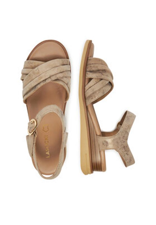 Lasocki Sandały WB-MARLENA-06 Beżowy. Kolor: beżowy. Materiał: zamsz, skóra