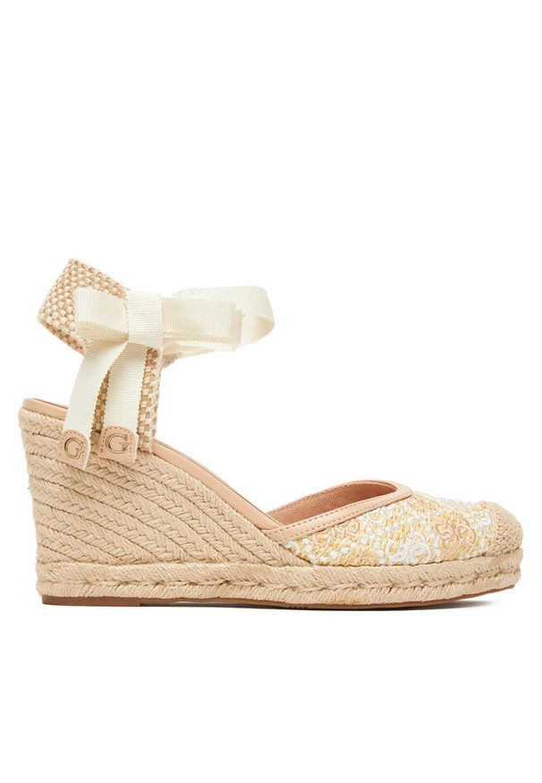 Espadryle Guess. Kolor: beżowy