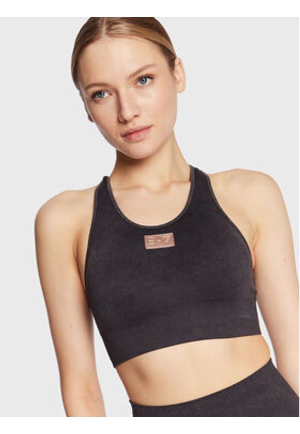 EA7 Emporio Armani Biustonosz top 3RTH01 TJPHZ 2237 Czarny. Kolor: czarny. Materiał: syntetyk