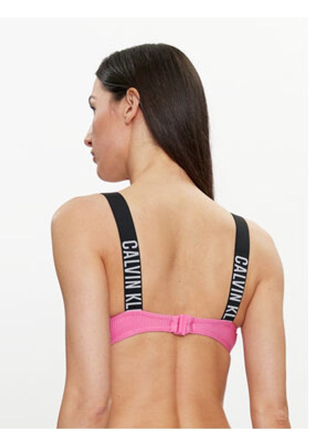 Calvin Klein Swimwear Góra od bikini KW0KW02389 Różowy. Kolor: różowy. Materiał: syntetyk