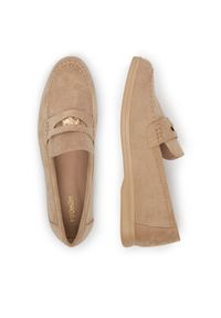 DeeZee Mokasyny 13-1120-4 Beżowy. Kolor: beżowy. Materiał: materiał #4