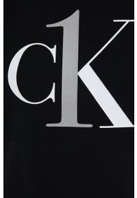Calvin Klein Underwear piżama damska kolor czarny. Kolor: czarny. Materiał: dzianina. Długość: krótkie #7