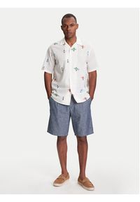 United Colors of Benetton - United Colors Of Benetton Szorty materiałowe 4XGBU9015 Niebieski Regular Fit. Kolor: niebieski. Materiał: bawełna