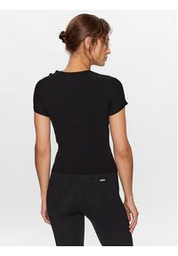 Liu Jo Sport T-Shirt CF3204 MS99E Czarny Slim Leg. Kolor: czarny. Materiał: syntetyk, wiskoza. Styl: sportowy