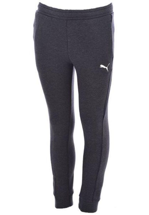 Puma Juna Spodnie Dziecięce - Komfort i Styl. Okazja: na uczelnię. Kolor: szary. Materiał: bawełna, dresówka