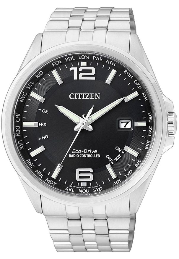 CITIZEN - Zegarek Citizen Męski Zegarek Radio Controlled CB0010-88E Atomowa Precyzja i Eco-Drive*