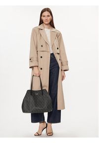 Guess Torebka Eliette Logo HWSG93 18290 Czarny. Kolor: czarny. Materiał: skórzane
