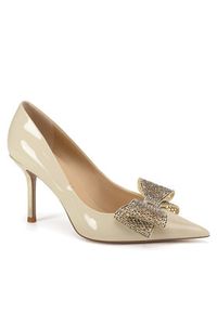 Eva Minge Szpilki ANEMONE-V1892-116-2 Biały. Kolor: biały. Materiał: lakier, skóra. Obcas: na szpilce #6