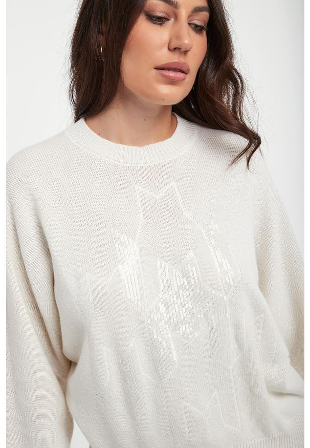 Sweter damski z jedwabiem i kaszmirem PESERICO. Materiał: jedwab, kaszmir