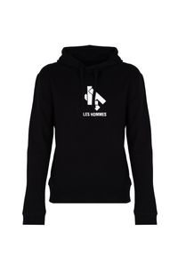 Les Hommes Bluza "Hoodie LH" | LBH1006700P | Mężczyzna | Czarny. Kolor: czarny. Materiał: bawełna. Długość: długie. Wzór: nadruk #3