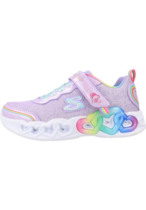 skechers - Tenisówki Skechers Model 303751l Kolor Fioletowy. Kolor: fioletowy. Materiał: syntetyk, tkanina. Model: Skechers Sport. Sport: turystyka piesza