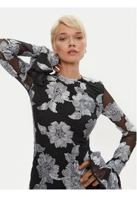 ROTATE Sukienka koktajlowa Rositana 1130391206 Czarny Slim Fit. Kolor: czarny. Materiał: syntetyk. Styl: wizytowy #5