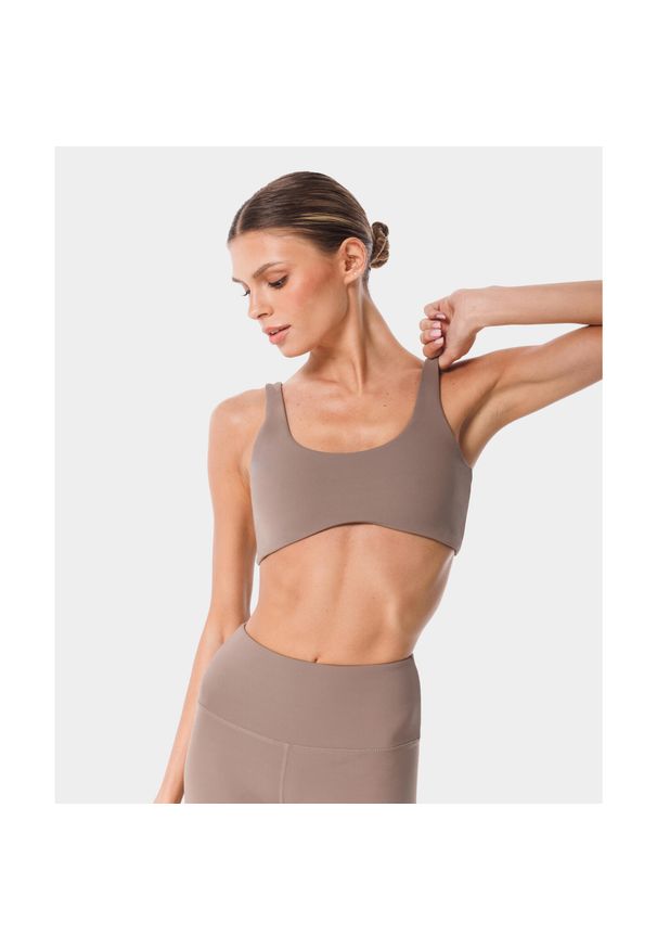 Biustonosz sportowy z regulacją Carpatree Balletcore. Kolor: szary. Sport: fitness