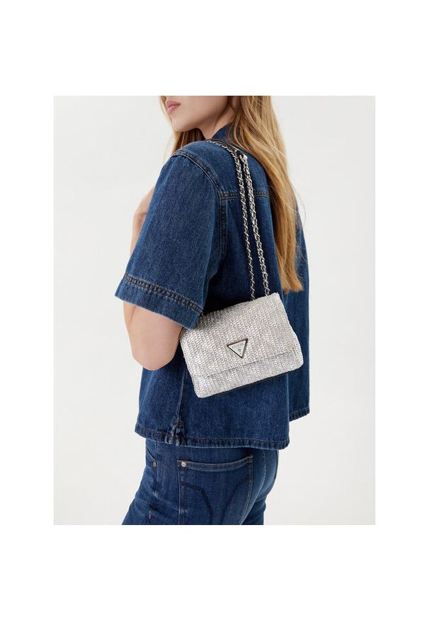 Torebka Guess. Kolor: srebrny