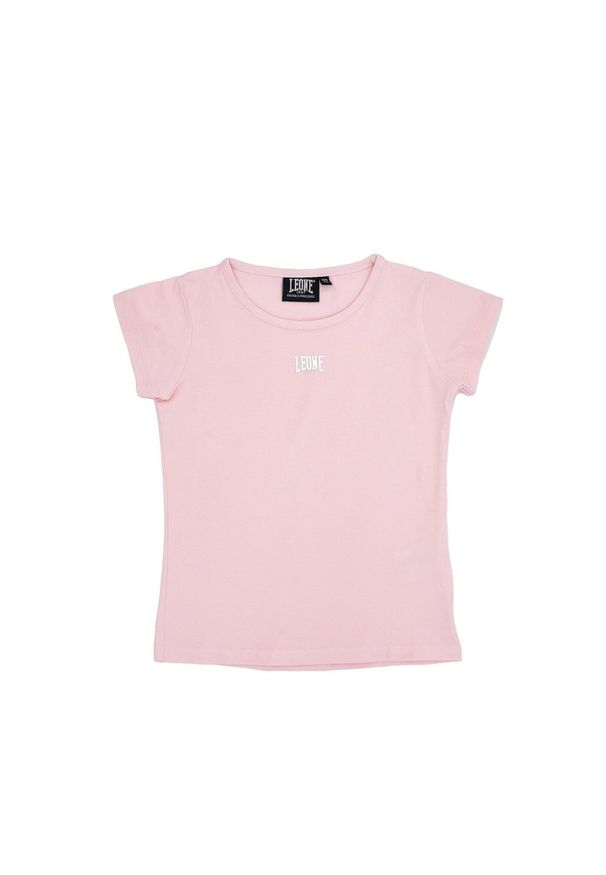 LEONE 1947 APPAREL - Dziewczęcy T-shirt z krótkim rękawem i małym logo Foil. Kolor: różowy. Długość rękawa: krótki rękaw. Długość: krótkie. Sport: joga i pilates
