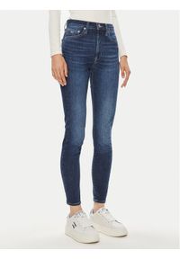 Tommy Jeans Jeansy Sylvia DW0DW19258 Granatowy Skinny Fit. Kolor: niebieski