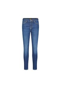 Lee - LEE DAMSKIE SPODNIE JEANSOWE SCARLETT HIGH ZIP INDIGO REALNES 112355547 L31B016319